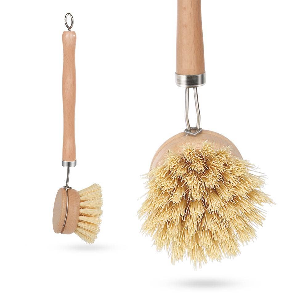 Natural Fibre Dishwashing Brush with replaceable head