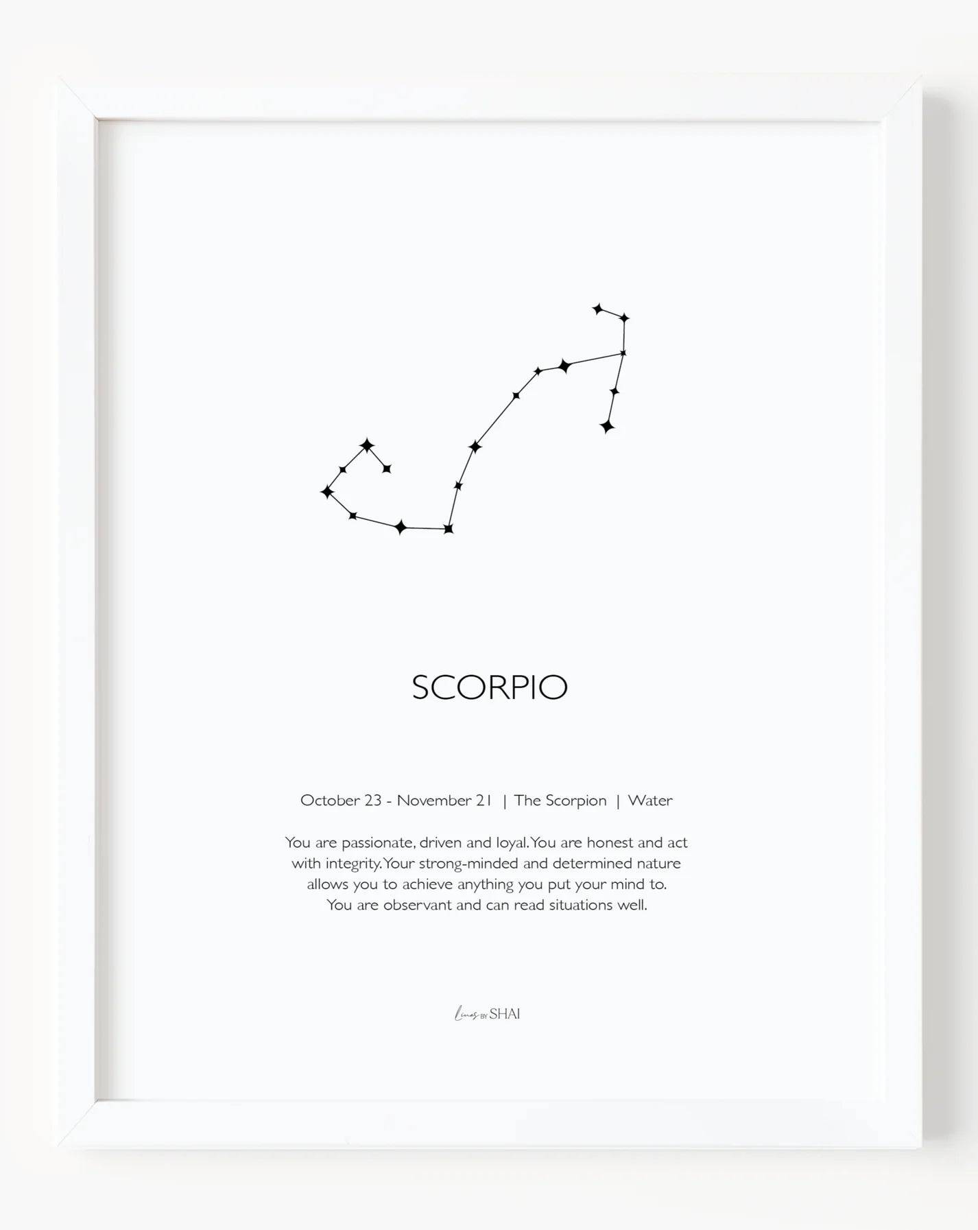 Constellation Zodiac Print