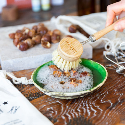 Natural Fibre Dishwashing Brush with replaceable head