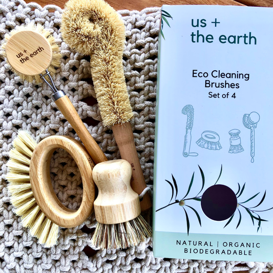 BOXED SET - 4 natural Cleaning Brushes