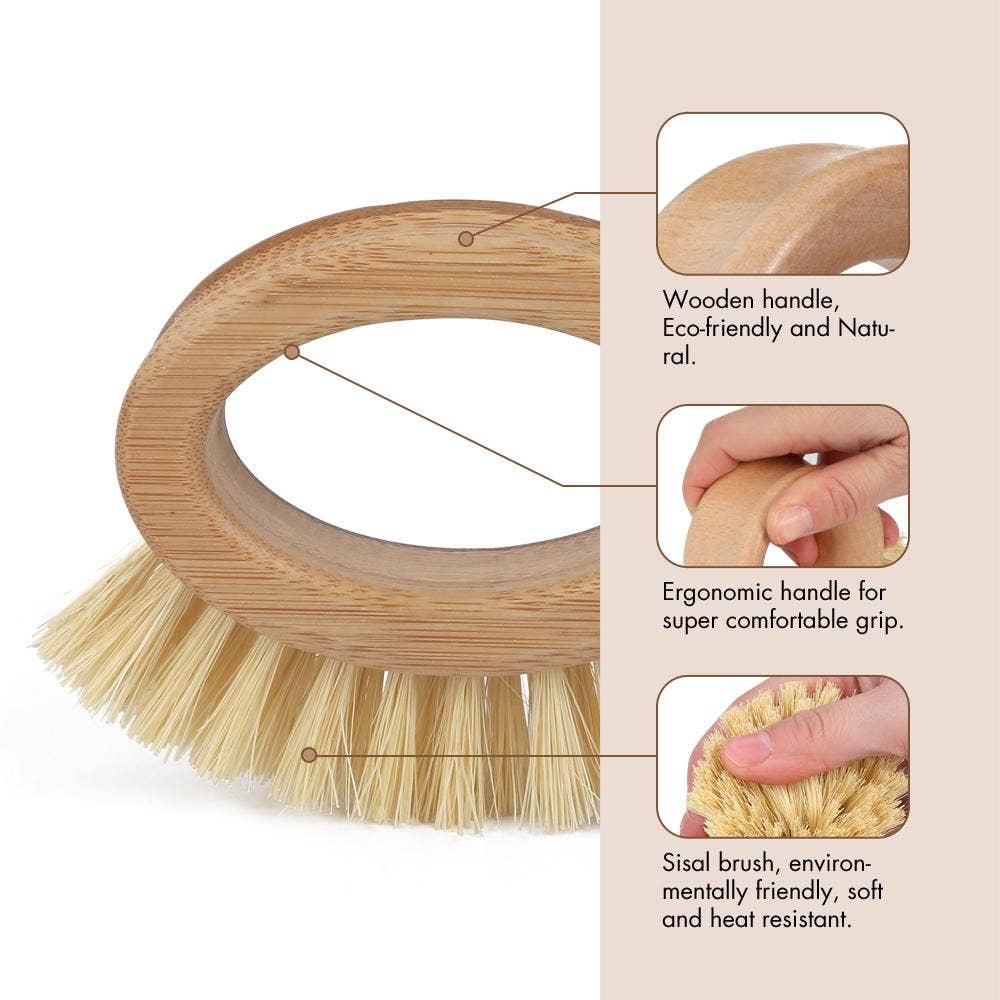 Natural Fibre Multipurpose Brush - clean sustainably