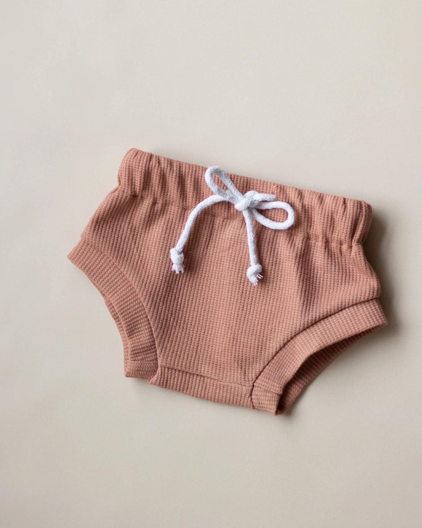 Waffle Cotton Shorties - Deep Rose